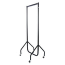 Easi-rail 2ft Garment Rail - Black - 2in Castors