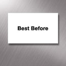 Printed CT7 'Best Before' 26 x 16mm Price Gun Labels