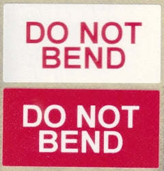 Do Not Bend Labels (Qty: 500)