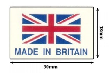 Self Adhesive Union Jack Labels - 30mm x 18mm