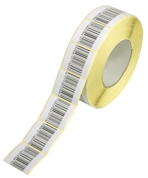 RF Security Dummy Barcode Labels - 40x40mm - 8.2MHz Frequency
