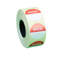 Food Hygiene Day Dot - Per Day - Per Roll - 25mm