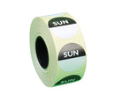 Food Hygiene Day Dot - Per Day - Per Roll - 25mm