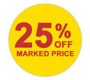 Promotional Labels - 25% Off - 1000 Promo Labels