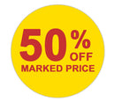 Promotional Labels - 50% Off - 1000 Promo Labels