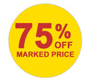 Promotional Labels - 75% Off - 1000 Promo Labels