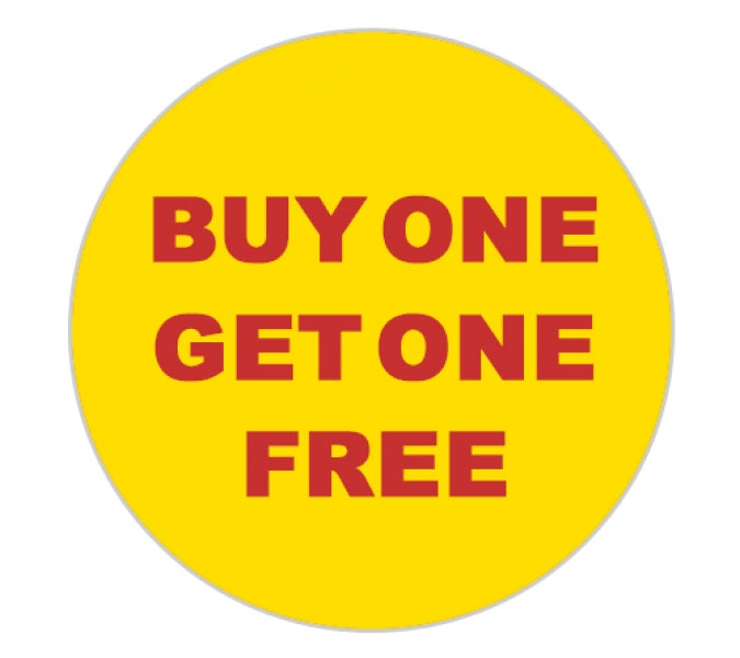 Promotional Labels - Buy One Get One Free - 1000 Promo Labels
