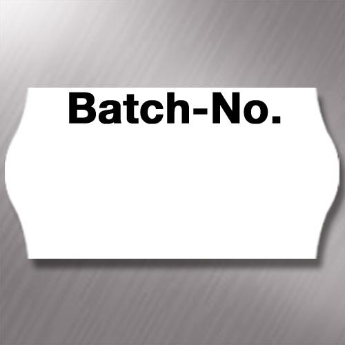 CT4 26 x 12mm Labels Printed 'Batch-No'