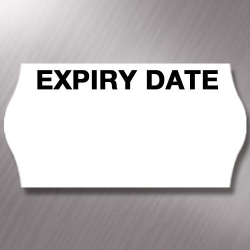 CT4 26 x 12mm Labels Printed 'Expiry Date'