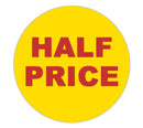 Promotional Labels - Half Price - 1000 Promo Labels