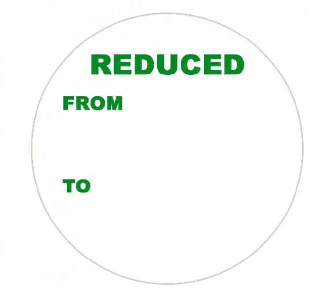 Promotional Labels - Reduced From To - 1000 Promo Labels